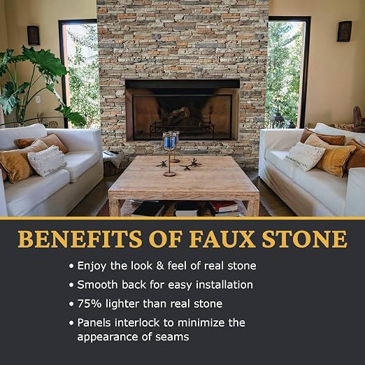AZ Faux High-Density Polyurethane Faux Stone Flush Outside Corner - Image 4