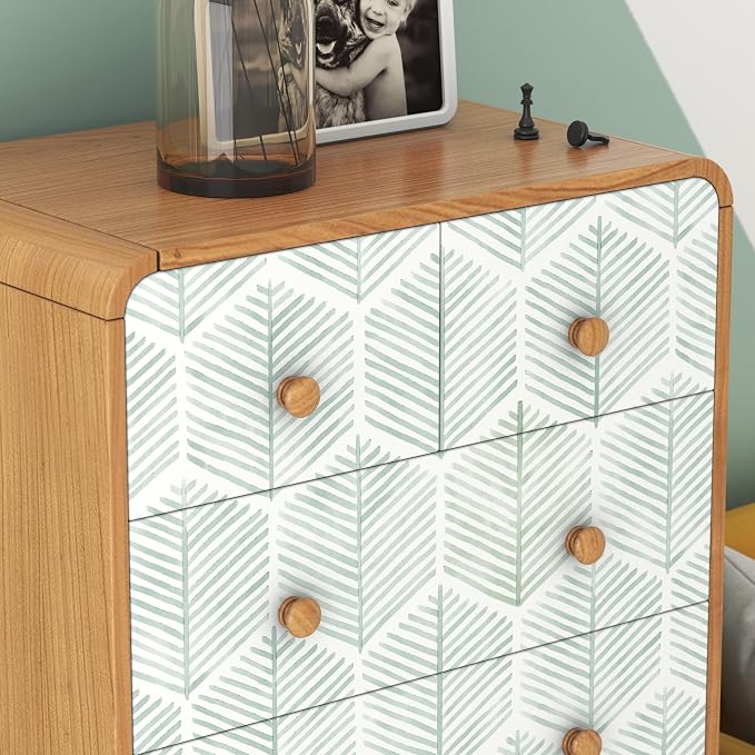 Modern Peel and Stick Wallpaper 17.3''×393'' Geometric Wallpaper Boho Contact - Image 7