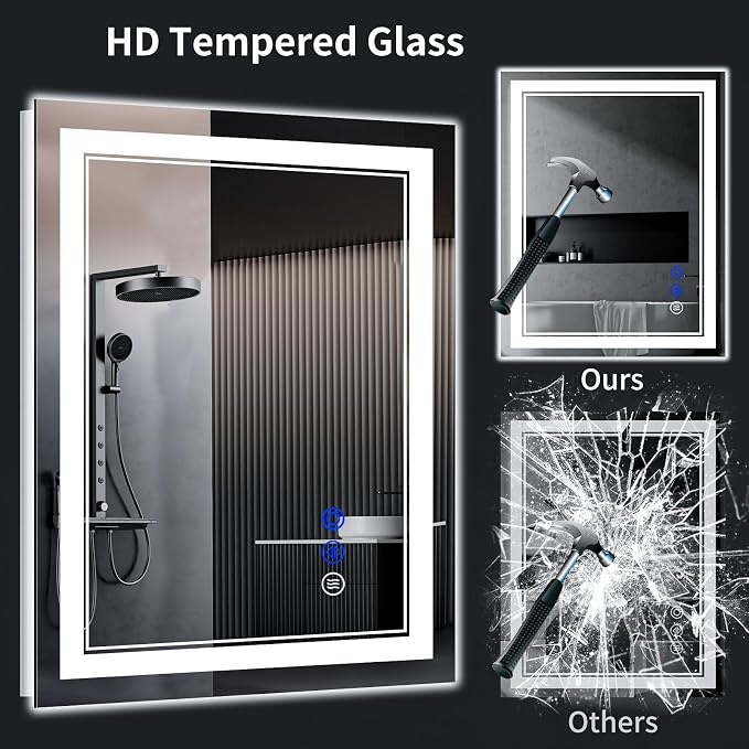 30"x24" LED Bathroom Mirror - Image 6