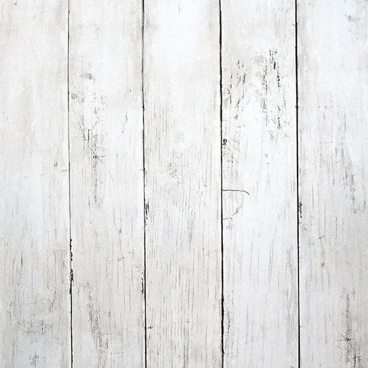 CiCiwind 118” x17.7” Wood Wallpaper Peel and Stick White Wood Wall Paper by CiCiwind