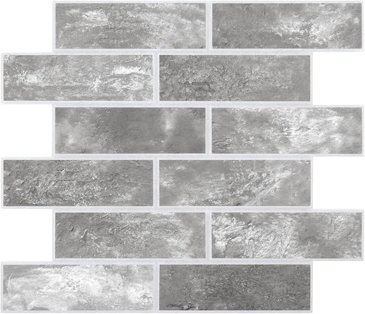 8-Pack 3D Faux Brick Acoustic Wall Panels, 11.8" x 11.8" PET Soundproof & Noise by premiumqualitypeelandsticktile