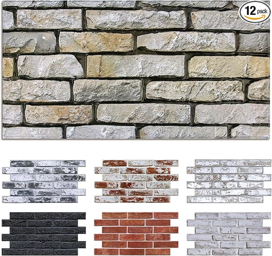 Commomy Faux Brick 3D Wall Panels by CommomyDecor