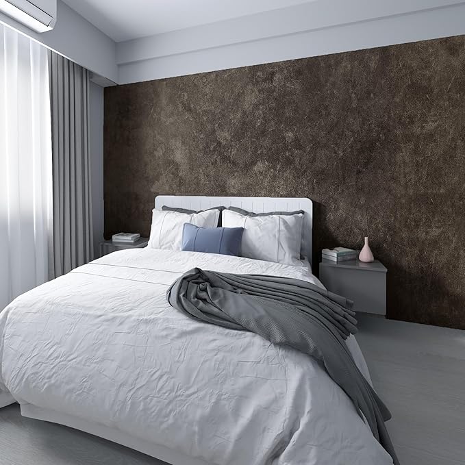 3yecao 31"×591" Big Roll Large Size Wide Thick Dark Brown Tan Grey Concrete - Image 5