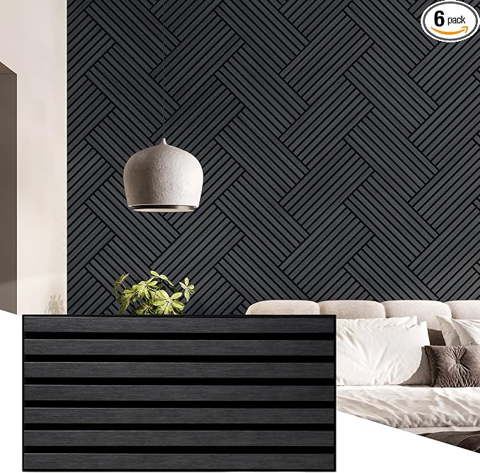 Wall!Supply 3D Soundproof Wall Panels – Acoustic Anthracite Finish – EPS Foam by WallSupply