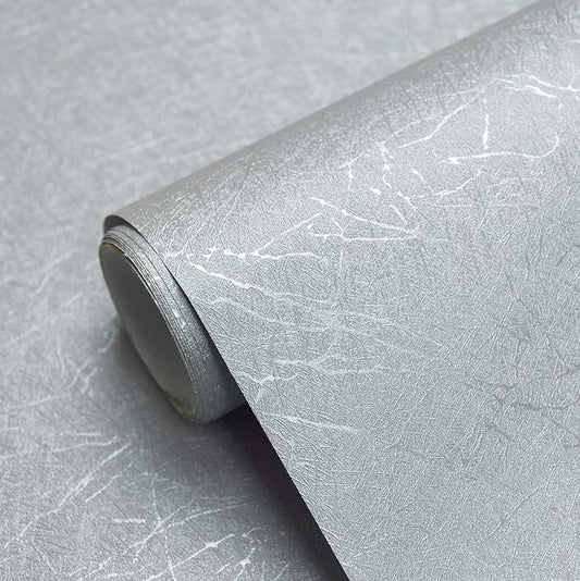 Cohoo Home Gray Peel and Stick Wallpaper Grey Silk Contact Paper by CohooHome