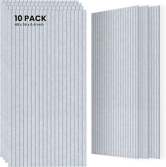 10 Pack Sound Proof Panels for Walls, 47.2 x 23.6 x 0.35 Inch Sound Deadening by TO-TH