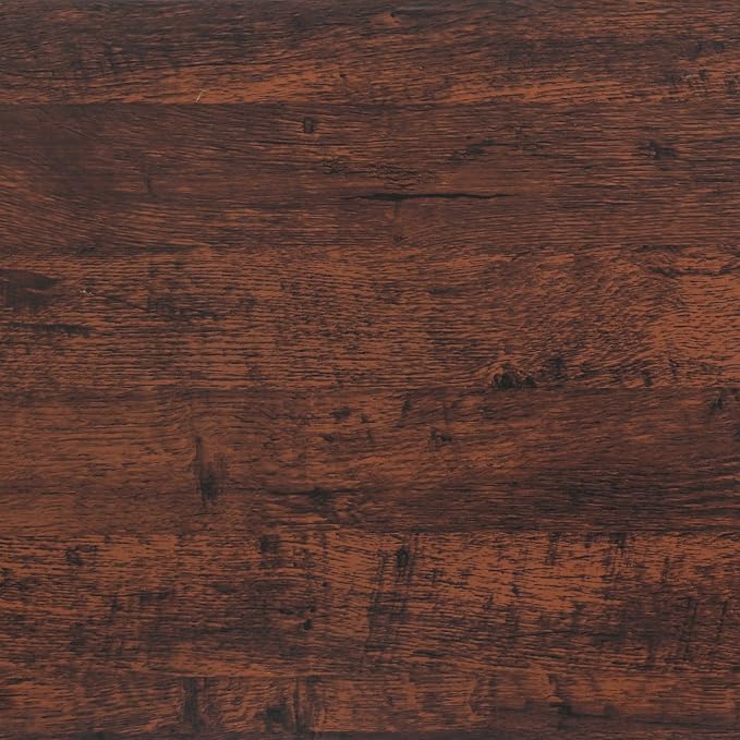 Dimoon Wallpaper 118"x17.7" Wood Peel and Stick Wallpaper Thicken Red Brown by DIYYOURMOON