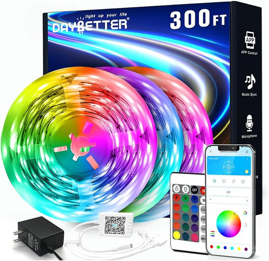 DAYBETTER Led Strip Lights 300 ft Color Changing Lights Strip by DAYBETTER
