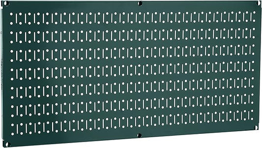 Wall Control Pegboard 16in x 32in Horizontal Green Metal Pegboard Tool Board by Wall+Control