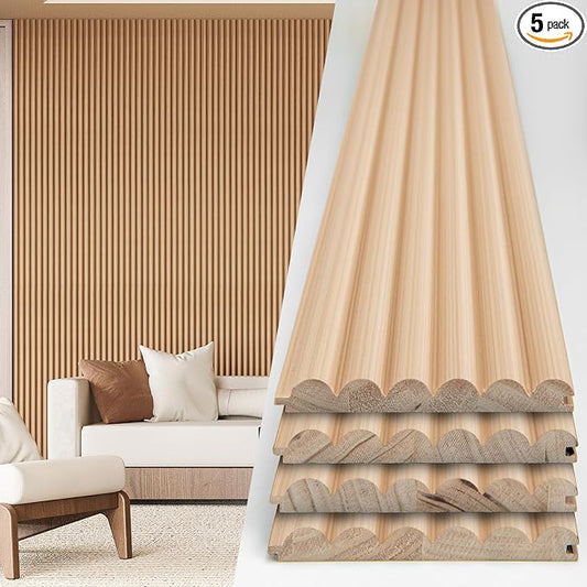 Art3d Fluted Wood Panel by Art3d