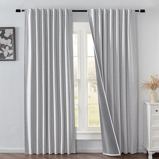 IGEMAEVE 100% Blackout Curtains 108 Inches Long by IGEMAEVE