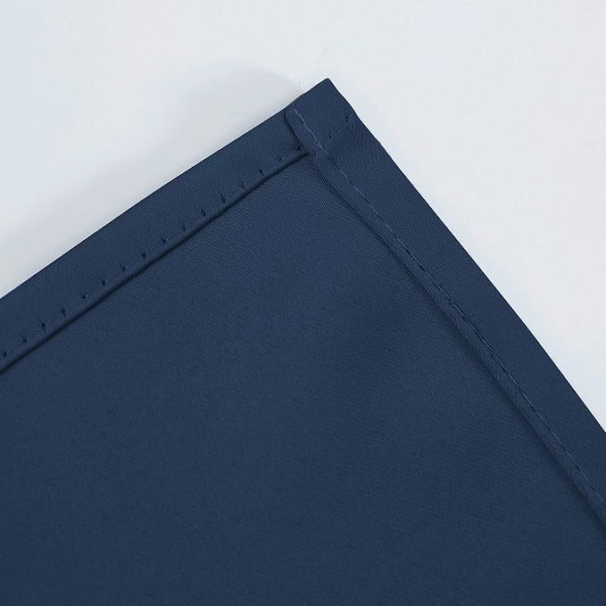 LEMOMO Navy Blue Thermal Blackout Curtains/52 x 54 Inch/Set of 2 Panels Room - Image 8