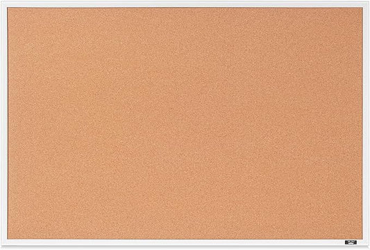 Mr. Pen- White Frame Cork Bulletin Board, Office Wall Cork Board by MrPen
