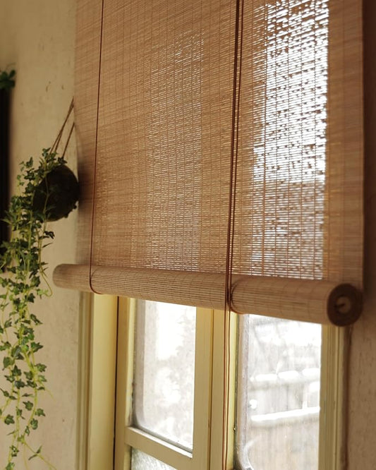 70" Wx72 H Bamboo Blinds Roller Shades by Erfolkerz