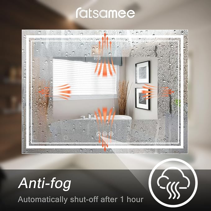 Ratsamee 60x36 Inch Led Mirror for Bathroom - Image 6