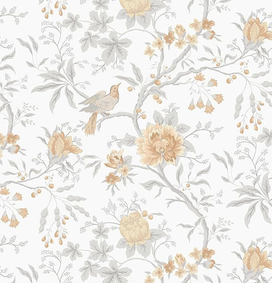 CiCiwind 17.3" × 197" Floral Peel and Stick Wallpaper by CiCiwind
