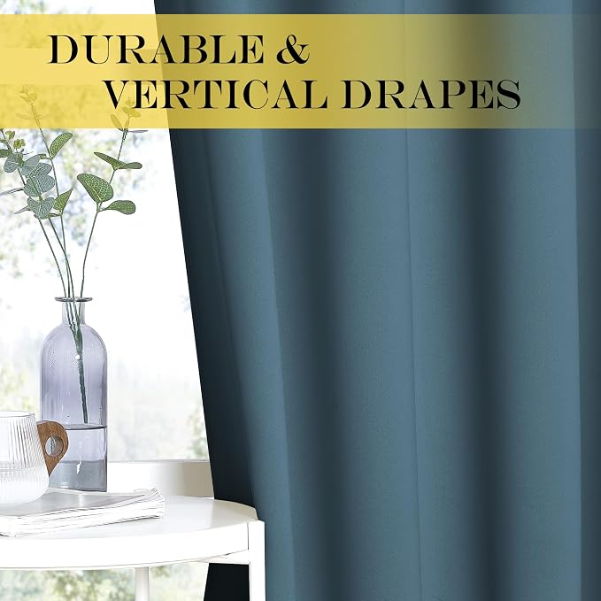 NICETOWN Blackout Curtains for Sliding Glass Door Room Divider Noise Reduce - Image 6