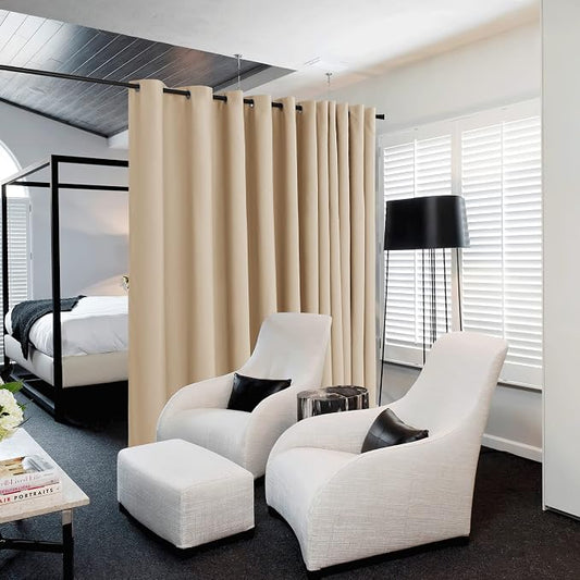 NICETOWN Closet Door Heavy Curtain, Room Dividers Shade Screens Partitions by NICETOWN