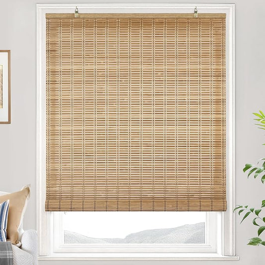 LazBlinds Cordless Bamboo Blinds, Bamboo Roll Up Shades by LazBlinds