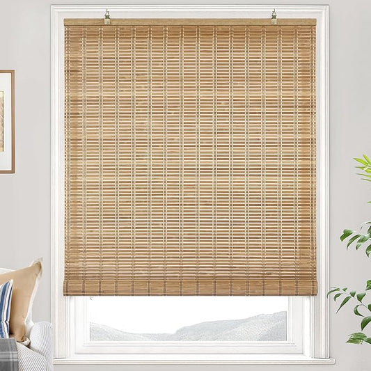 LazBlinds Cordless Bamboo Blinds, Bamboo Roll Up Shades by LazBlinds