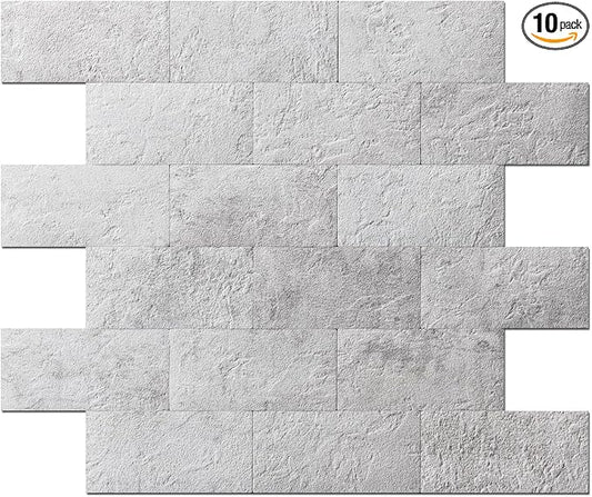Art3d 10-Pack Peel and Stick Backsplash Wall Tile by Art3d