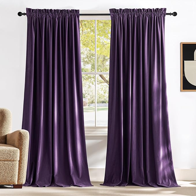 NICETOWN Purple Blackout Curtains by NICETOWN