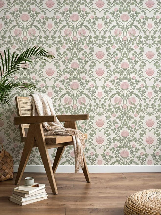 YXTII Floral Wallpaper Peel and Stick by YXTII