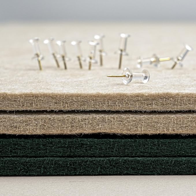Bulletin Board, 24 x 18 inches Felt Board Decorative Pin Board, Cork Board - Image 6