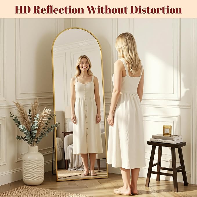 Suidia 90"x46" Arched Full Length Mirror - Image 5