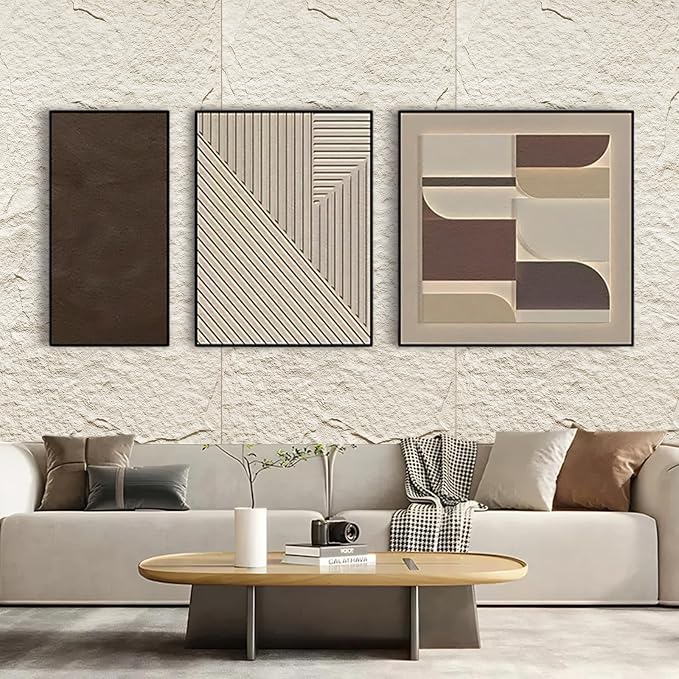 5-Pack 3D Faux Stone Wall Panels, PU Cement-Texture Wainscoting Panels - Image 4