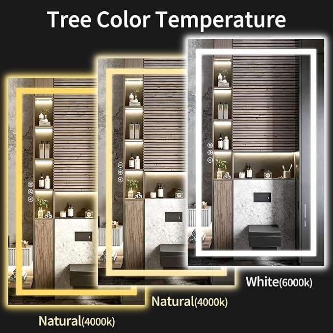 36"x72" LED Bathroom Mirror - Image 5