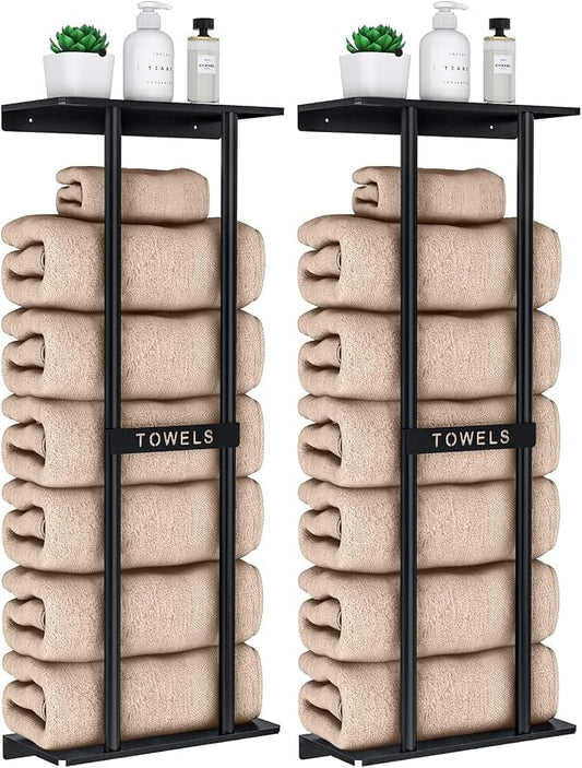 STWWO Towel Racks for Bathroom, Bathroom Towel Storage Wall Mounted 30 inch by STWWO