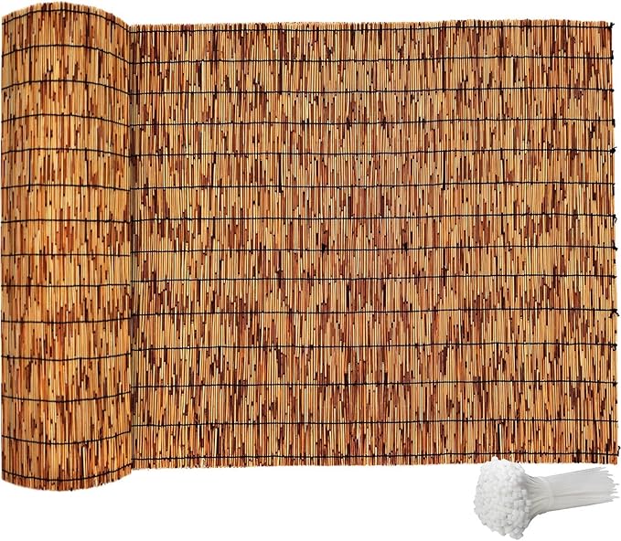 Bamboo Fence, Reed Fencing 4Feet High Bamboo Privacy Screen Outdoor by Unknown