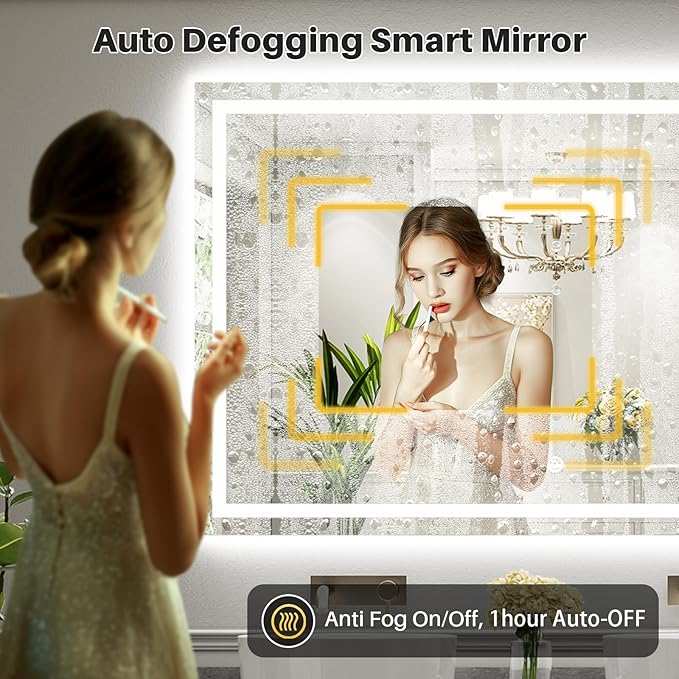 Briivue 84x40 Inch LED Bathroom Mirror - Image 5