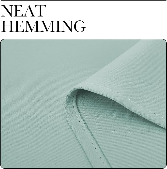 NICETOWN Blackout Curtains for Bedroom, Aqua Blue, 1 Pair, 70 by 63-inch - Image 6