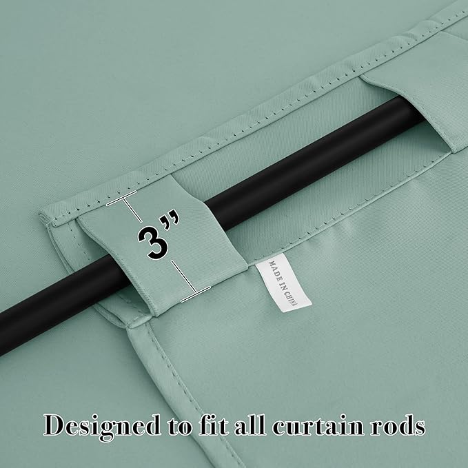 RYB HOME Blackout Curtains for Living Room Thermal Insulated Privacy Window - Image 2