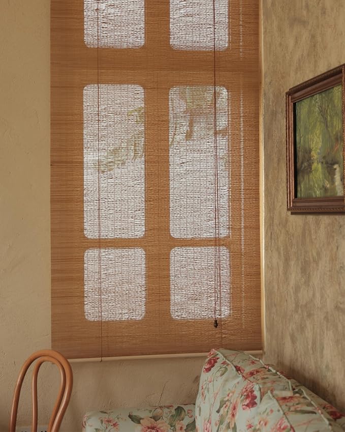 30" Wx72 H Bamboo Blinds Roller Shades - Image 3