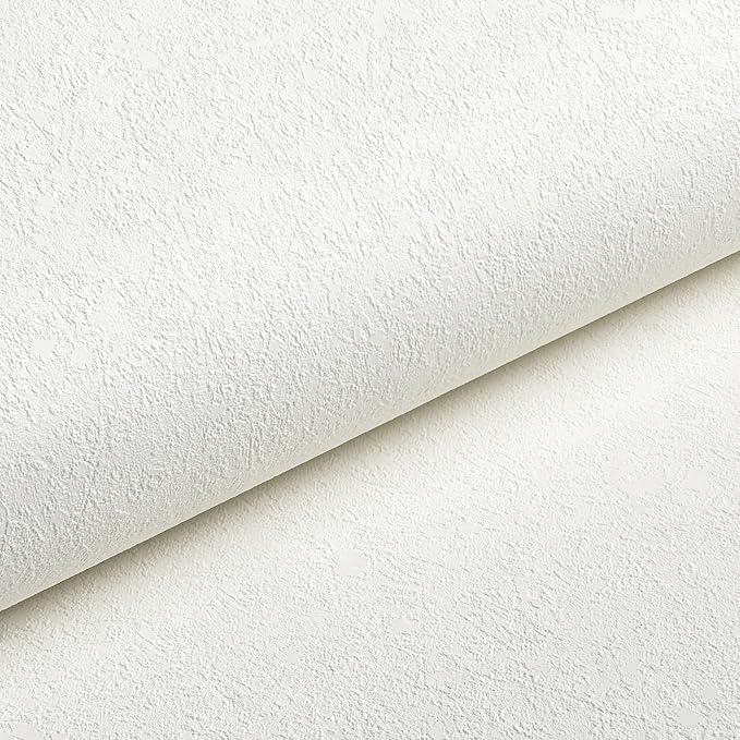 Livelynine Paintable Wallpaper Textured Peel and Stick 15.8X197 White Prepasted - Image 7