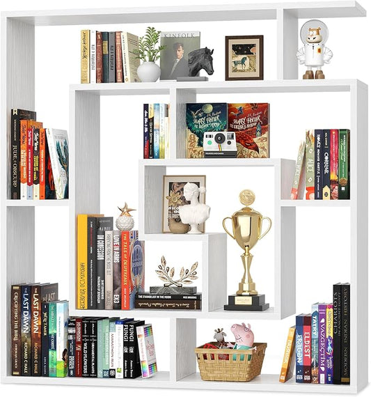 Armocity 6 Tier Display Book Shelf Wall Mounted Bookshelf Freestanding by Armocity
