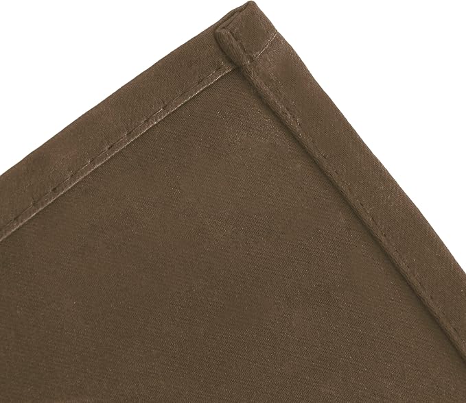 LEMOMO Blackout Curtains 66 x 54 Inch Long Brown Curtains Set of 2 Panels Room - Image 7