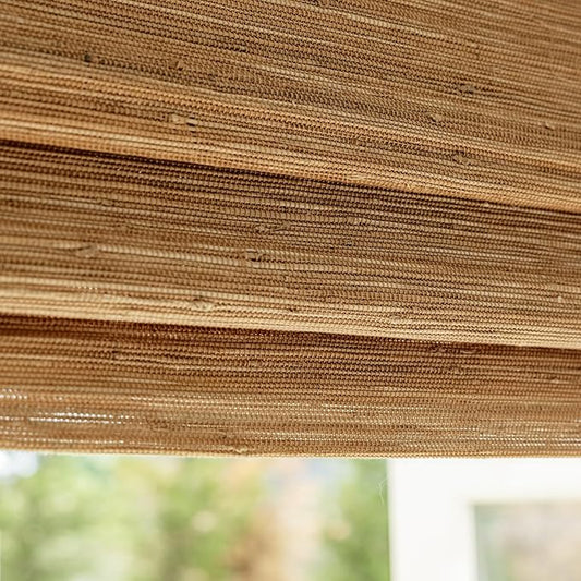 DEJAVU Cordless Bamboo Roman Shades, Natural Woven Shades by DEJAVU