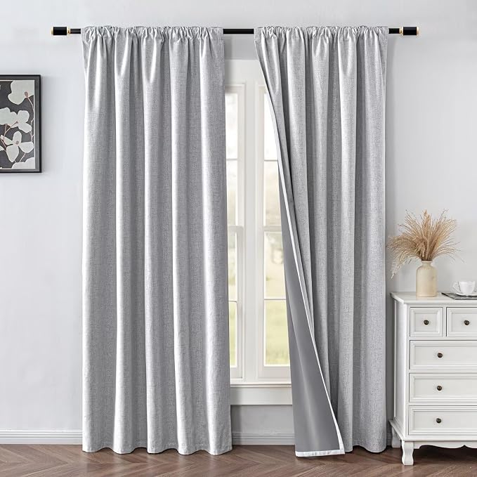IGEMAEVE 100% Blackout Curtains 90 Inches Long - Image 2
