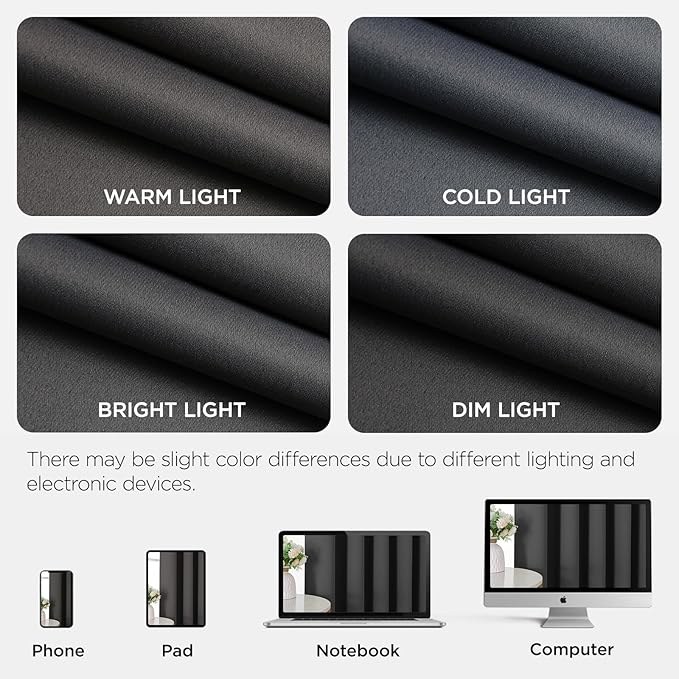 Joydeco Blackout Door Curtain for Doorway Privacy 78 Inches Long, Grommet Closet Curtain for Open Closet, Room Divider for Bedroom Living Room (Grey, 52Wx78L, 1 Panel)