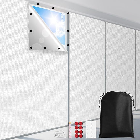 FADOTY Blackout Curtains for Bedroom, Portable 100% Black Out Window Cover Film by FADOTY