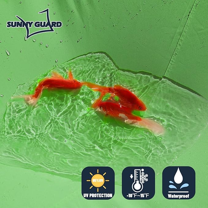 SUNNY GUARD Waterproof Sun Shade Sail 8' x 18' Lemon Green Rectangle UV Block Sunshade for Backyard Yard Deck Patio Garden Outdoor Activities and Facility(Customized)