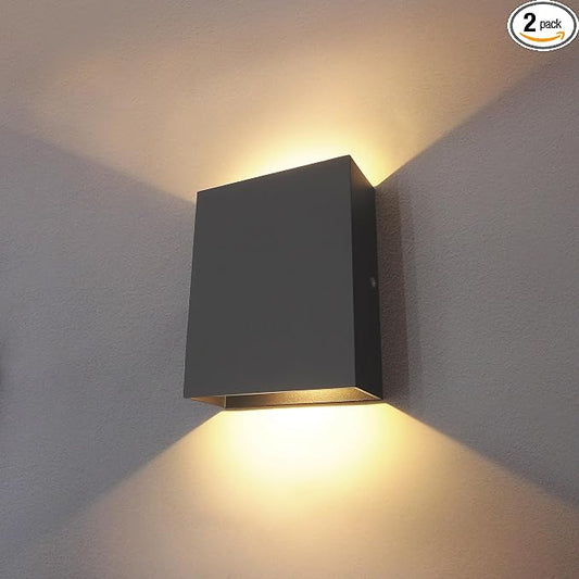 KICAAO LED Wall Sconces Set of Two, 12W Modern Wall Lamp, Hardwired Aluminum by KICAAO