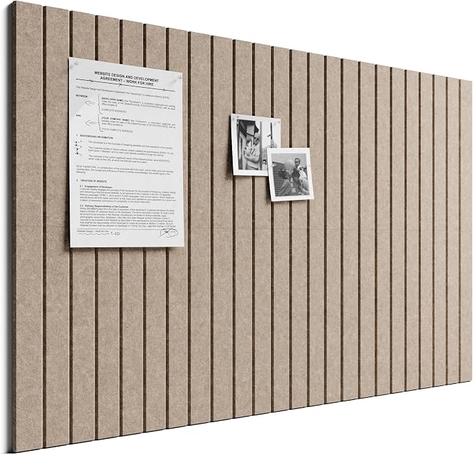 Bumusty Large Cork Board Alternative-36 x 24" Felt Bulletin Board Tiles by BUMUSTY