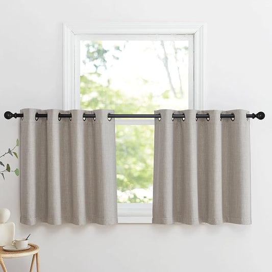 NICETOWN Linen Curtain Valances by NICETOWN