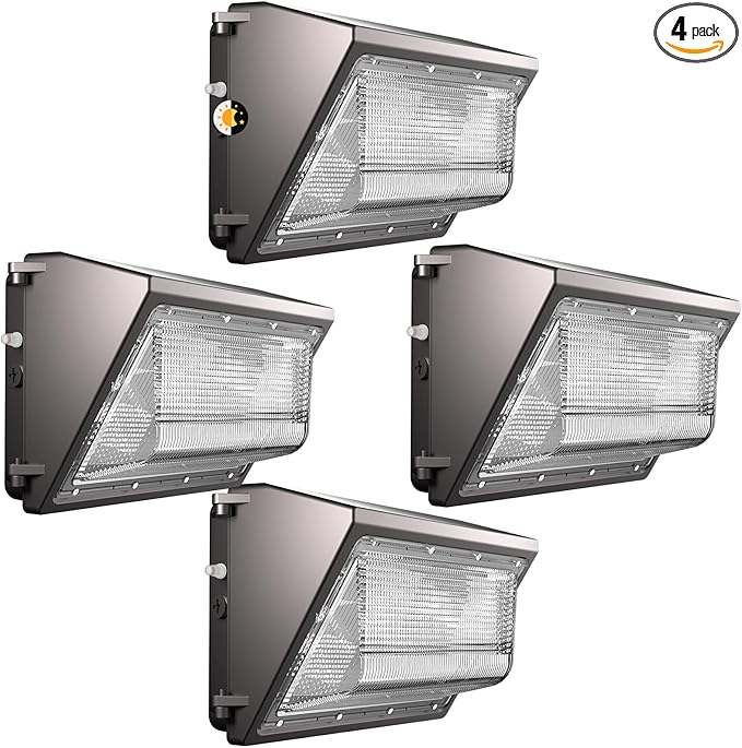 Lightdot 4Pack 200W LED Wall Pack Lights, 100-277v Dusk to Dawn by LightdotLighting