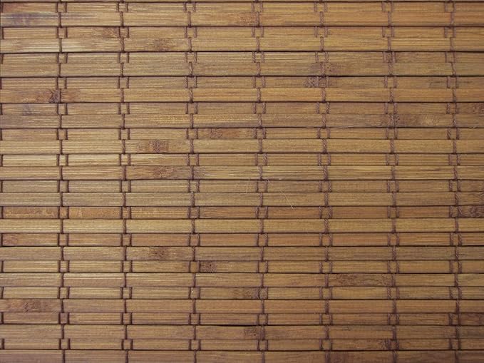 Windowsandgarden Cordless Woven Wood Roman Shades, 35W x 72H, Eastfield Teak - Image 6
